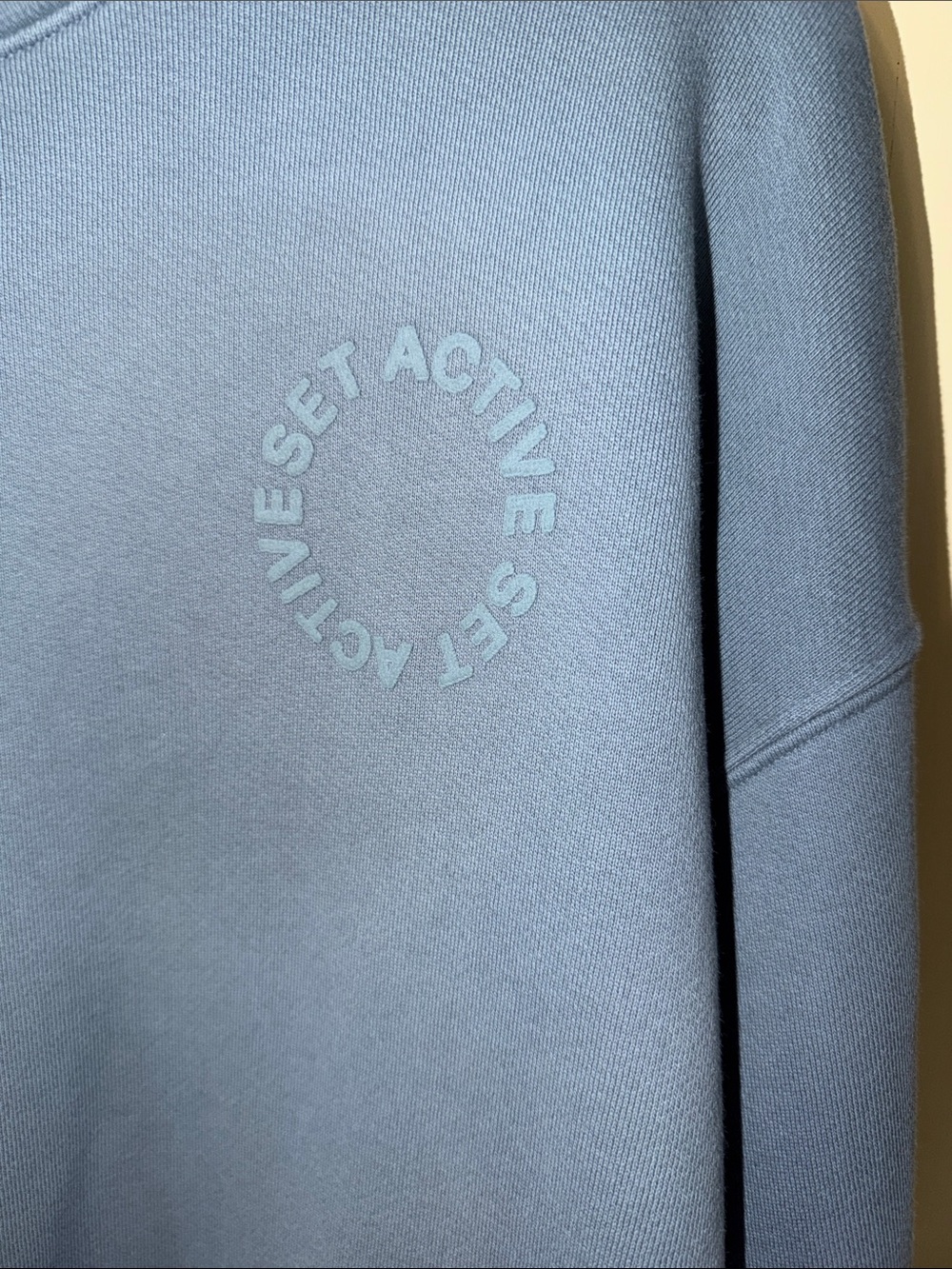 SET Active Womens Crewneck Sweatshirt in Slate Blue - Picture 2 of 6